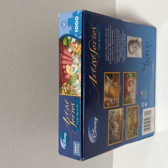 Mega Puzzles Disney Artist Series Toby Bluth Tea Time with Alice 1000 Pc RARE!! - Picture 4 of 7
